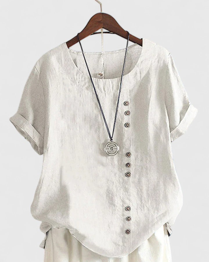 Brooke - comfortable short sleeve blouse — view 5