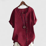 Brooke - comfortable short sleeve blouse — view 6