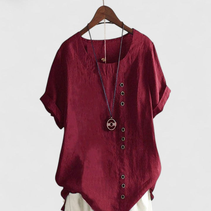 Brooke - comfortable short sleeve blouse — view 6