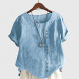 Brooke - comfortable short sleeve blouse — view 7