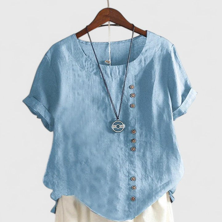 Brooke - comfortable short sleeve blouse — view 7