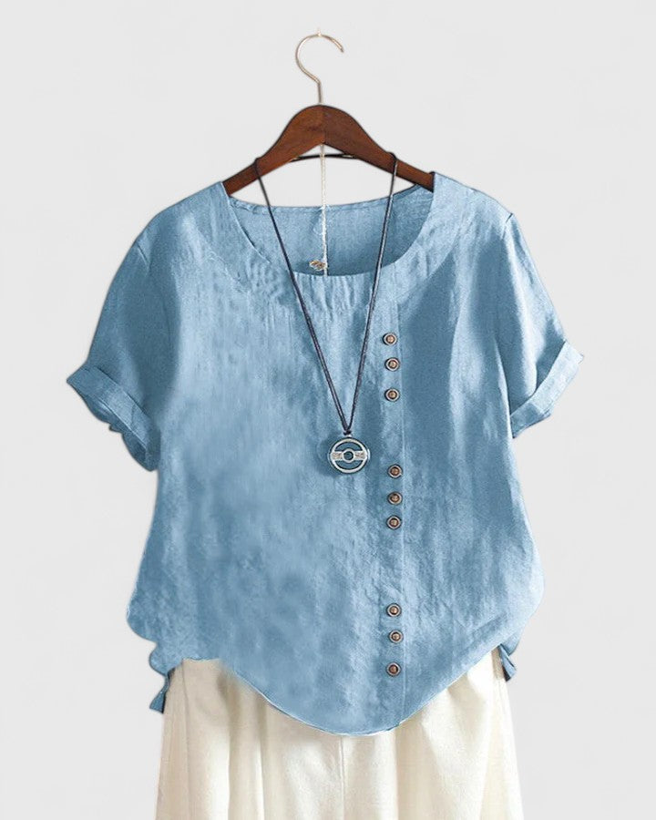 Brooke - comfortable short sleeve blouse — view 7