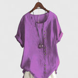 Brooke - comfortable short sleeve blouse — view 9