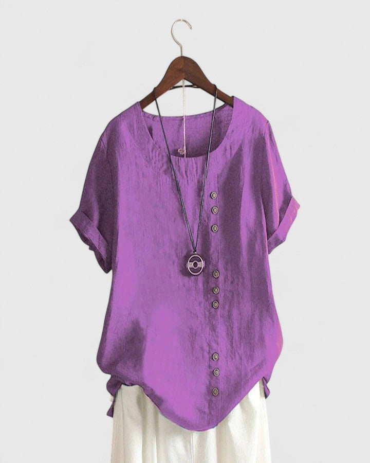 Brooke - comfortable short sleeve blouse — view 9