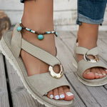 Brooke - Flat sandals with metal buckle — view 6