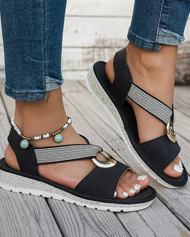 Brooke - Flat sandals with metal buckle — view 8