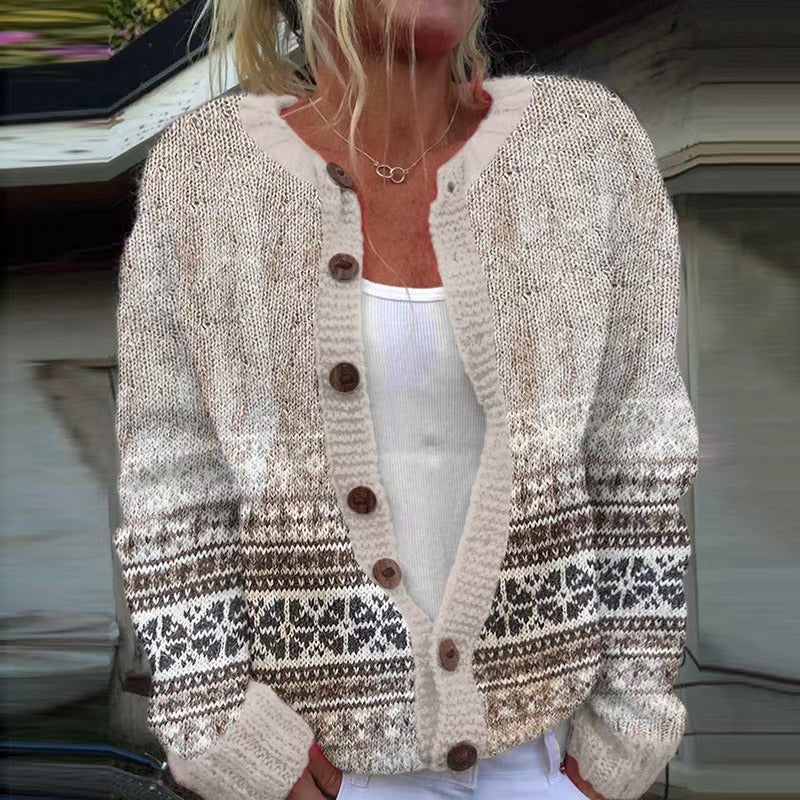 Brooke - Retro Icelandic Cardigan — view 2