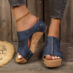 Brooke - studded wedge sandals — view 3