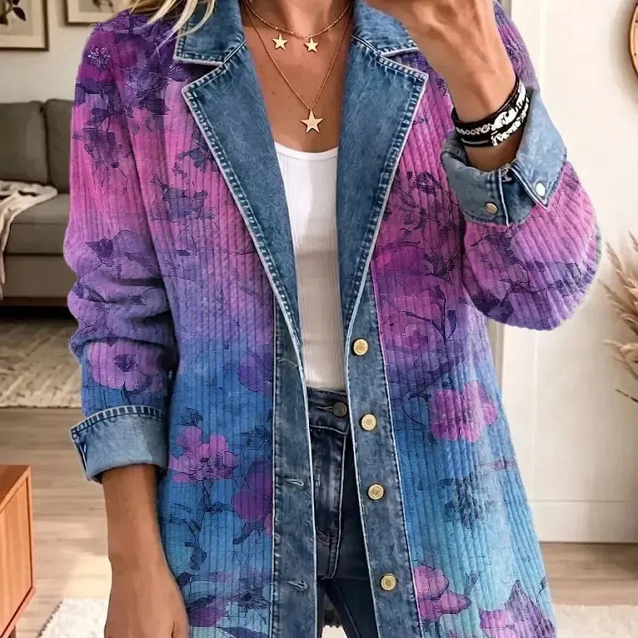 Brooklyn - Retro Floral Art Jacket — view 1