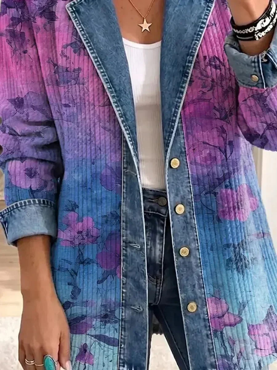 Brooklyn - Retro Floral Art Jacket — view 3
