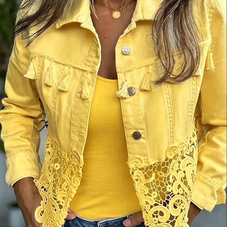 Brooklyn - Fringe and Lace Coat — view 1