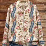 Camila - Running Rose and Ribbon Print Cardigan — view 3