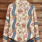 Camila - Running Rose and Ribbon Print Cardigan — view 4