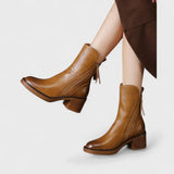 Carina - leather ankle boots — view 4