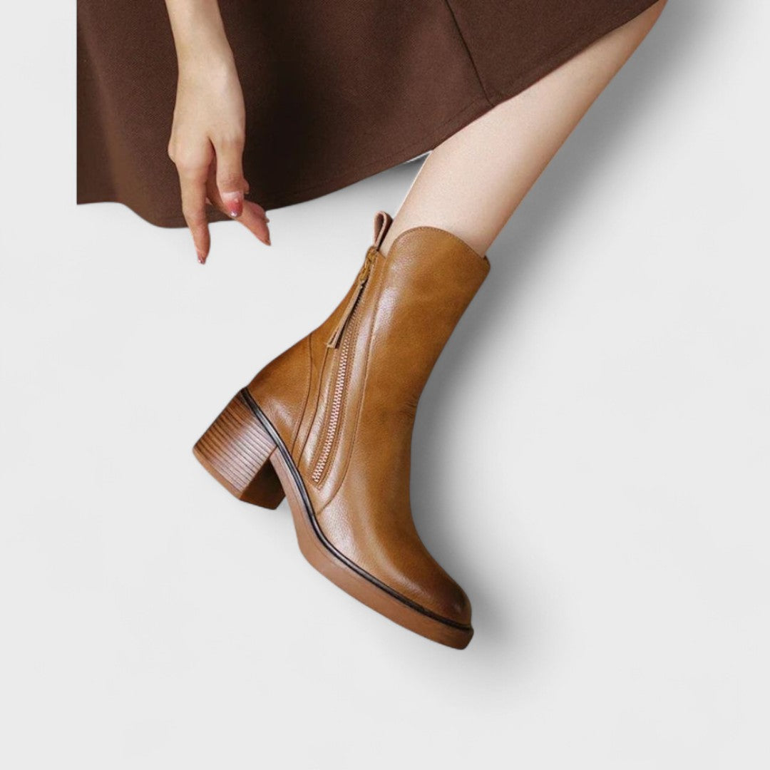 Carina - leather ankle boots — view 6