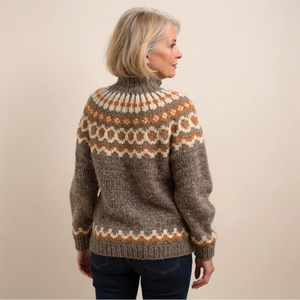 Carla - Retro Knitted Sweater — view 8