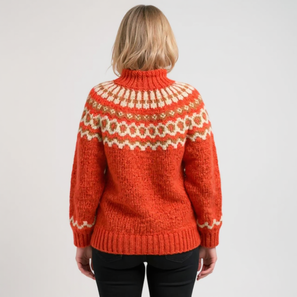 Carla - Retro Knitted Sweater — view 9