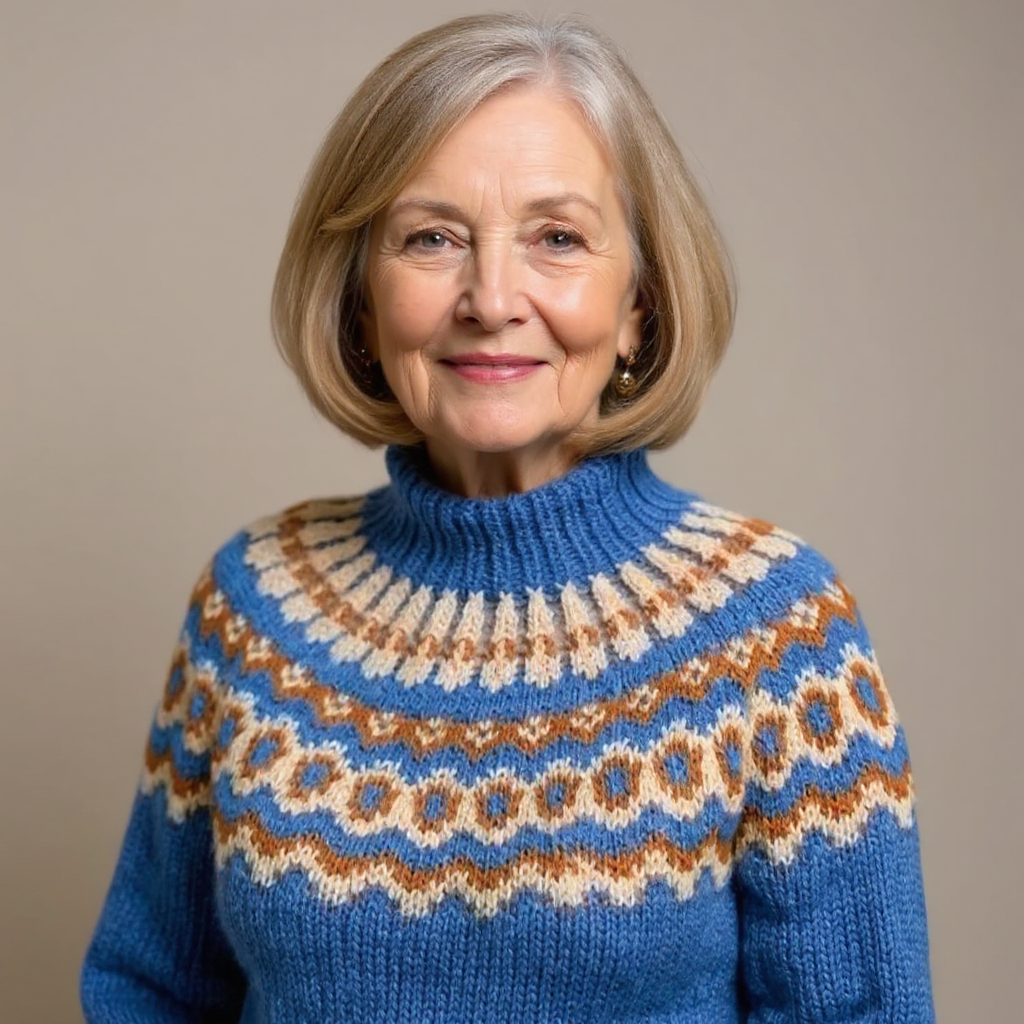 Carla - Retro Knitted Sweater — view 13