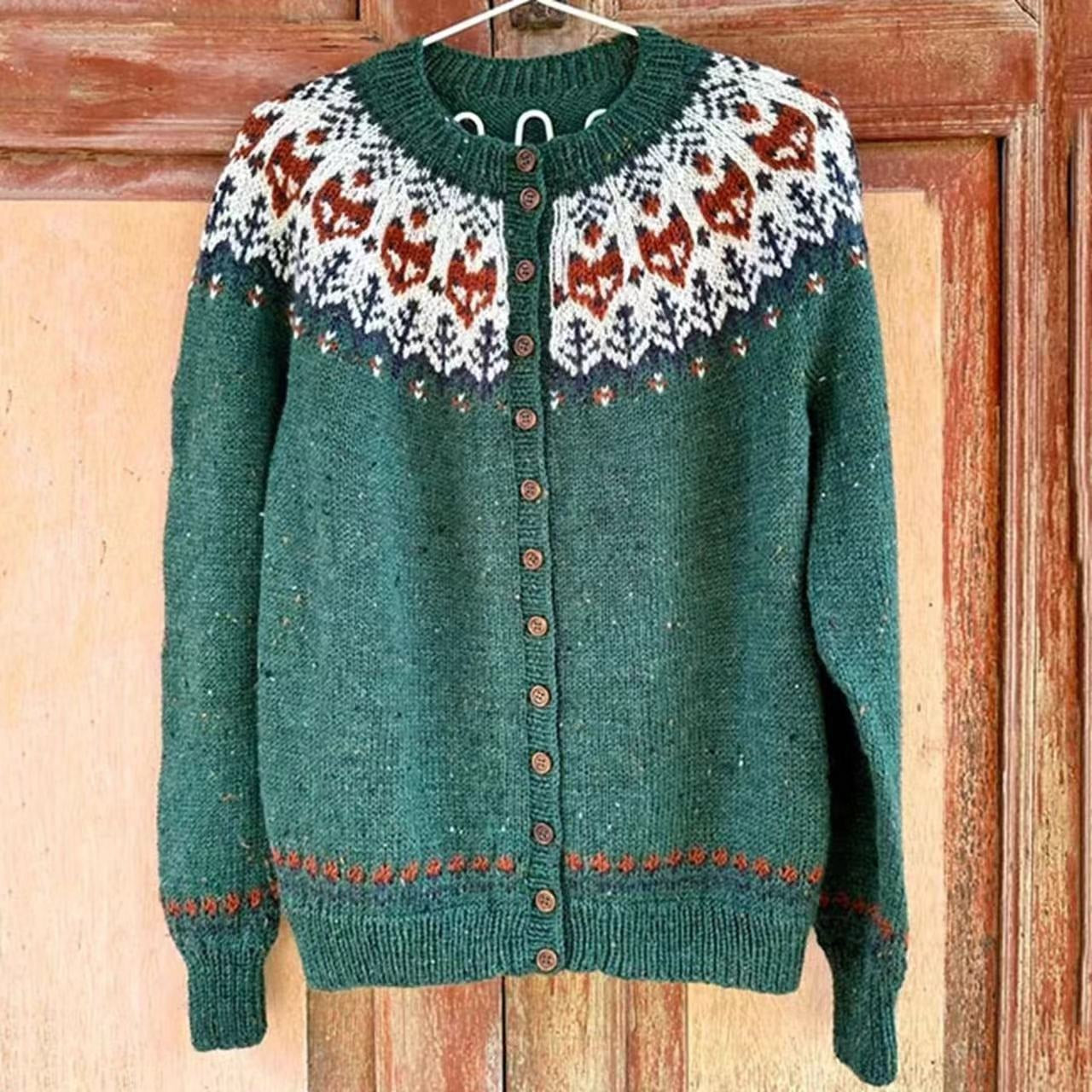 Carmen - retro Icelandic cardigan — view 2
