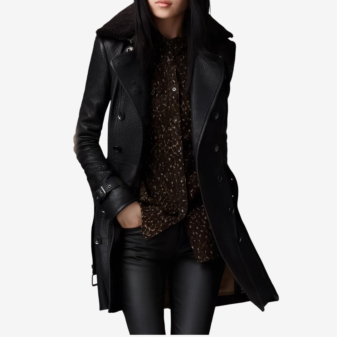 Carolina - elegant leather jacket — view 1