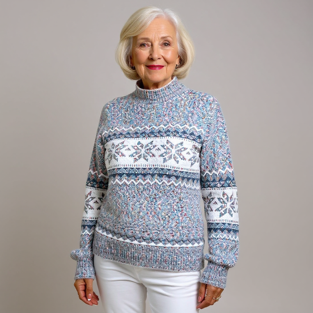 Caroline - Retro Knitted Sweater — view 5