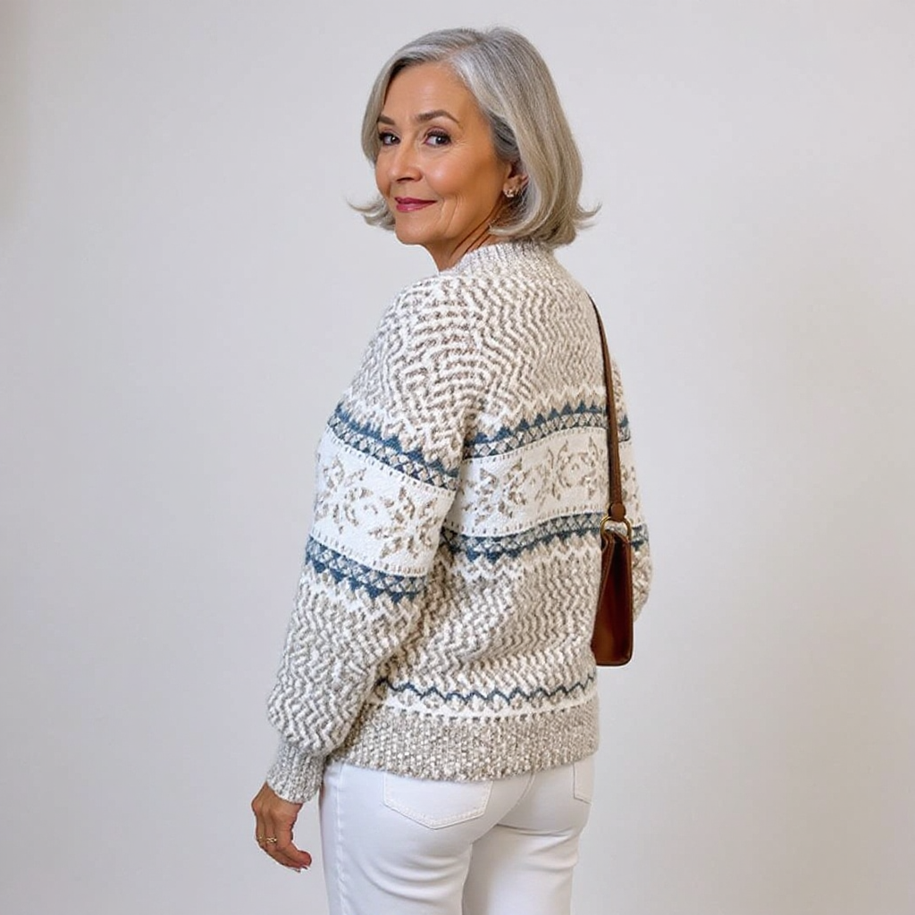 Caroline - Retro Knitted Sweater — view 12