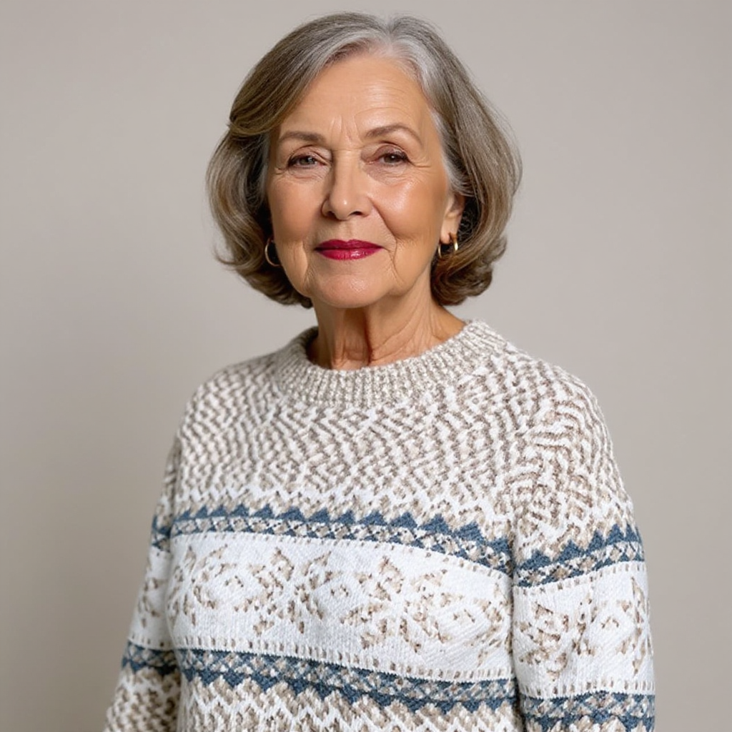 Caroline - Retro Knitted Sweater — view 16