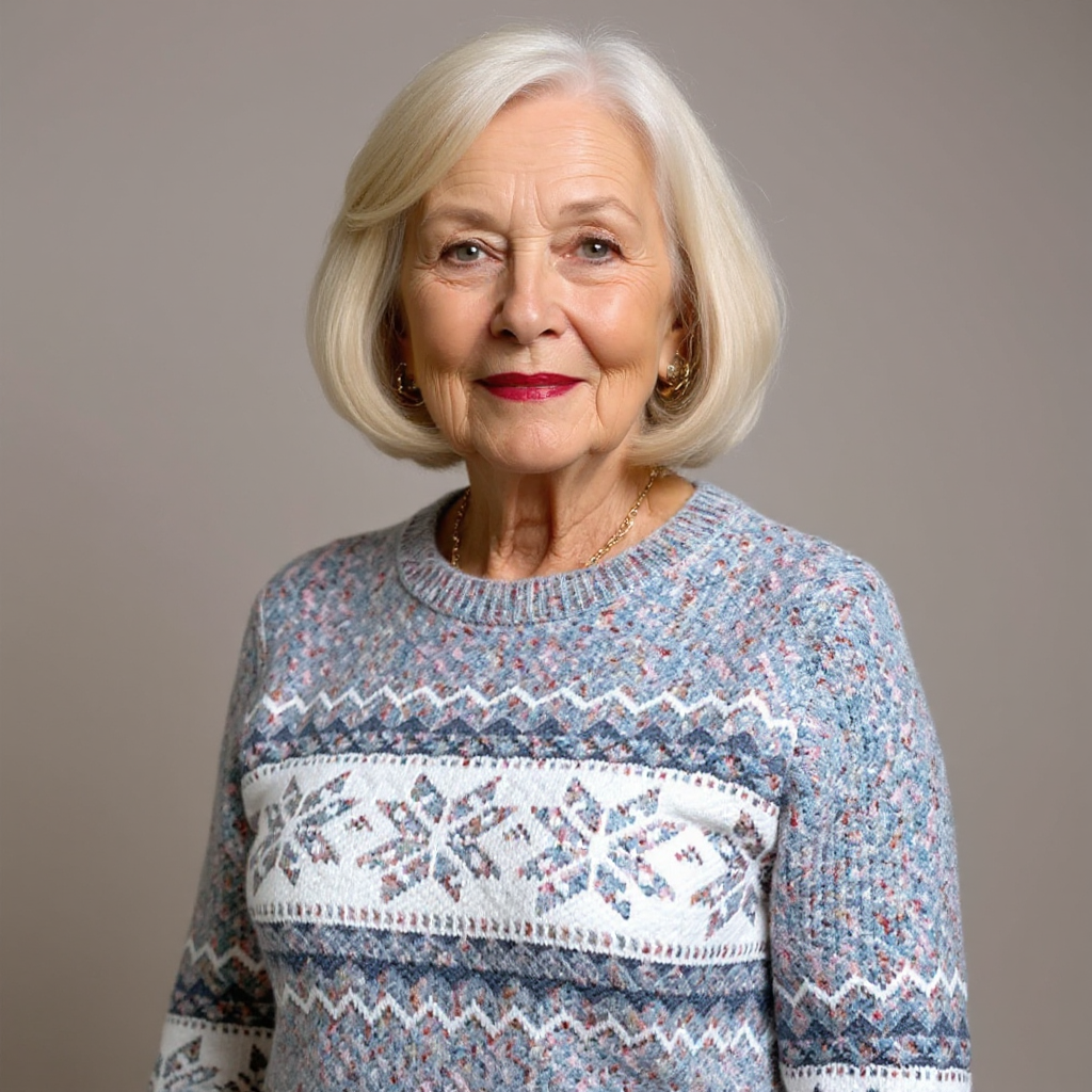 Caroline - Retro Knitted Sweater — view 17