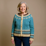 Cassandra - Retro Knit Cardigan — view 2
