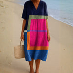 Cassidy - Bright Colour Block Dress — view 1