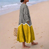 Catalina - contrast zigzag dress — view 2