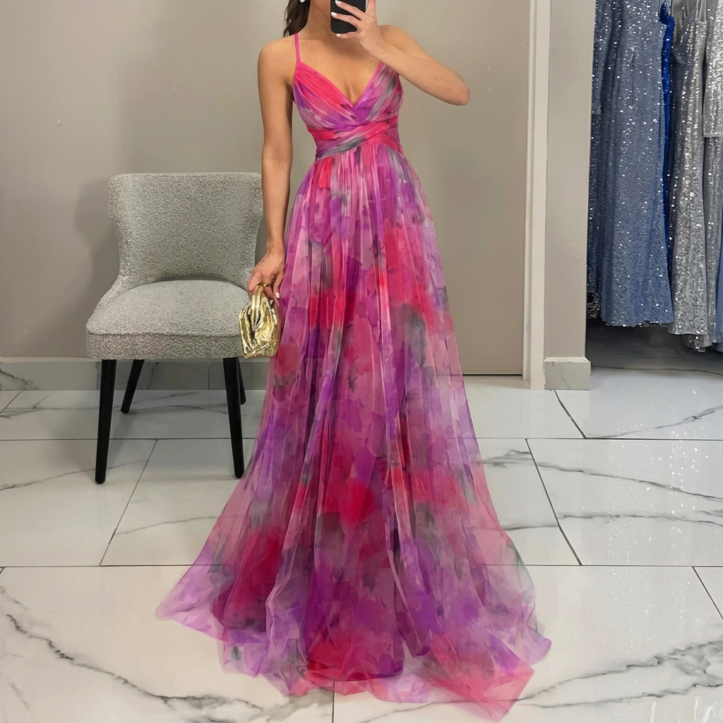 Catalina - maxi dress with floral print — view 5
