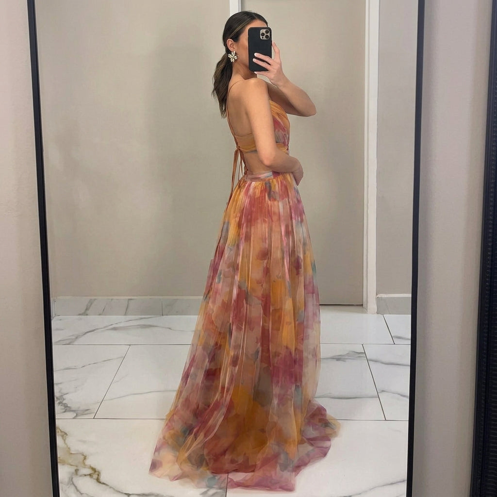 Catalina - maxi dress with floral print — view 10