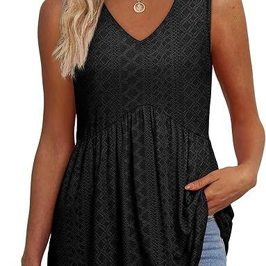 Cecilia - loose fit sleeveless top — view 1