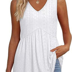 Cecilia - loose fit sleeveless top — view 2