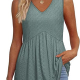 Cecilia - loose fit sleeveless top — view 3