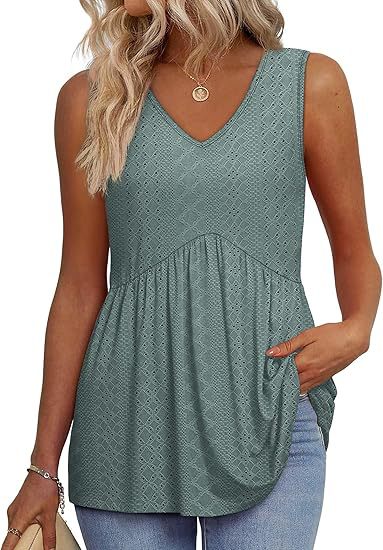 Cecilia - loose fit sleeveless top — view 3