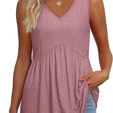 Cecilia - loose fit sleeveless top — view 4
