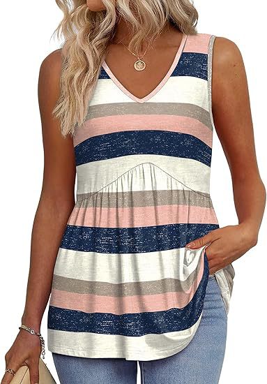 Cecilia - loose fit sleeveless top — view 8