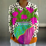 Charlotte - Artistic Floral Blouse — view 1