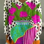 Charlotte - Artistic Floral Blouse — view 2
