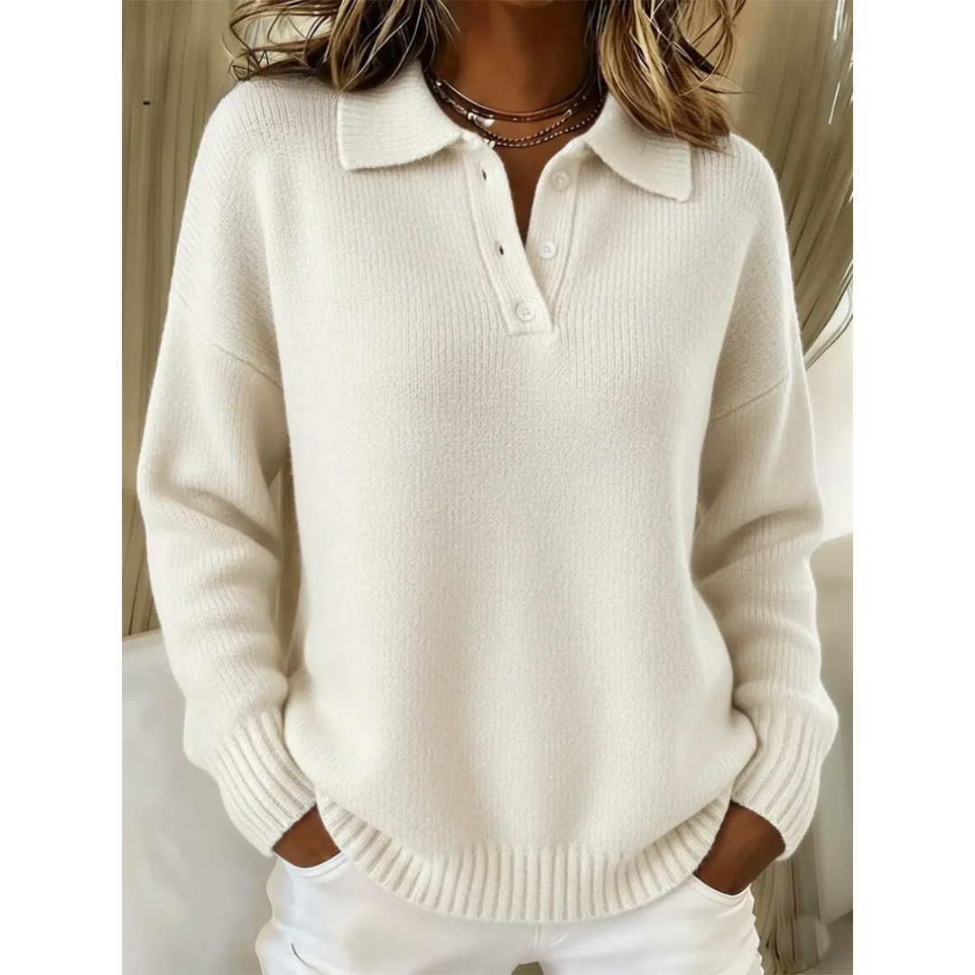 Charlotte - soft polo neck sweater — view 4