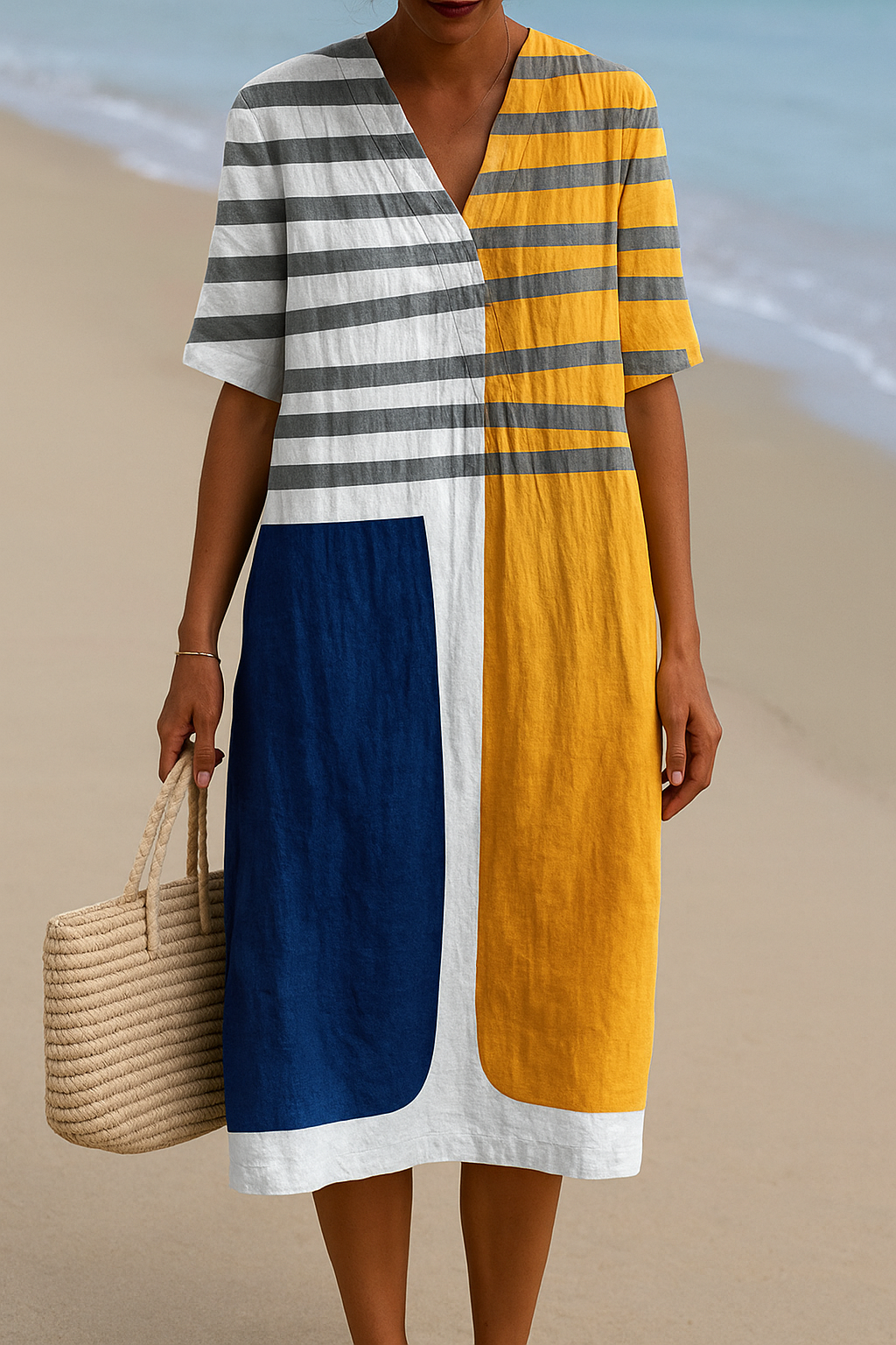 Charlotte - Colour Block Dress — view 2