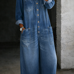 Chelsea - long sleeve off the shoulder jumpsuit — view 2