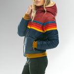 Chloe - Zip Up Jacket With Rainbow Stripes — view 3