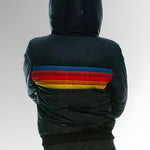 Chloe - Zip Up Jacket With Rainbow Stripes — view 5