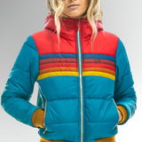 Chloe - Zip Up Jacket With Rainbow Stripes — view 6