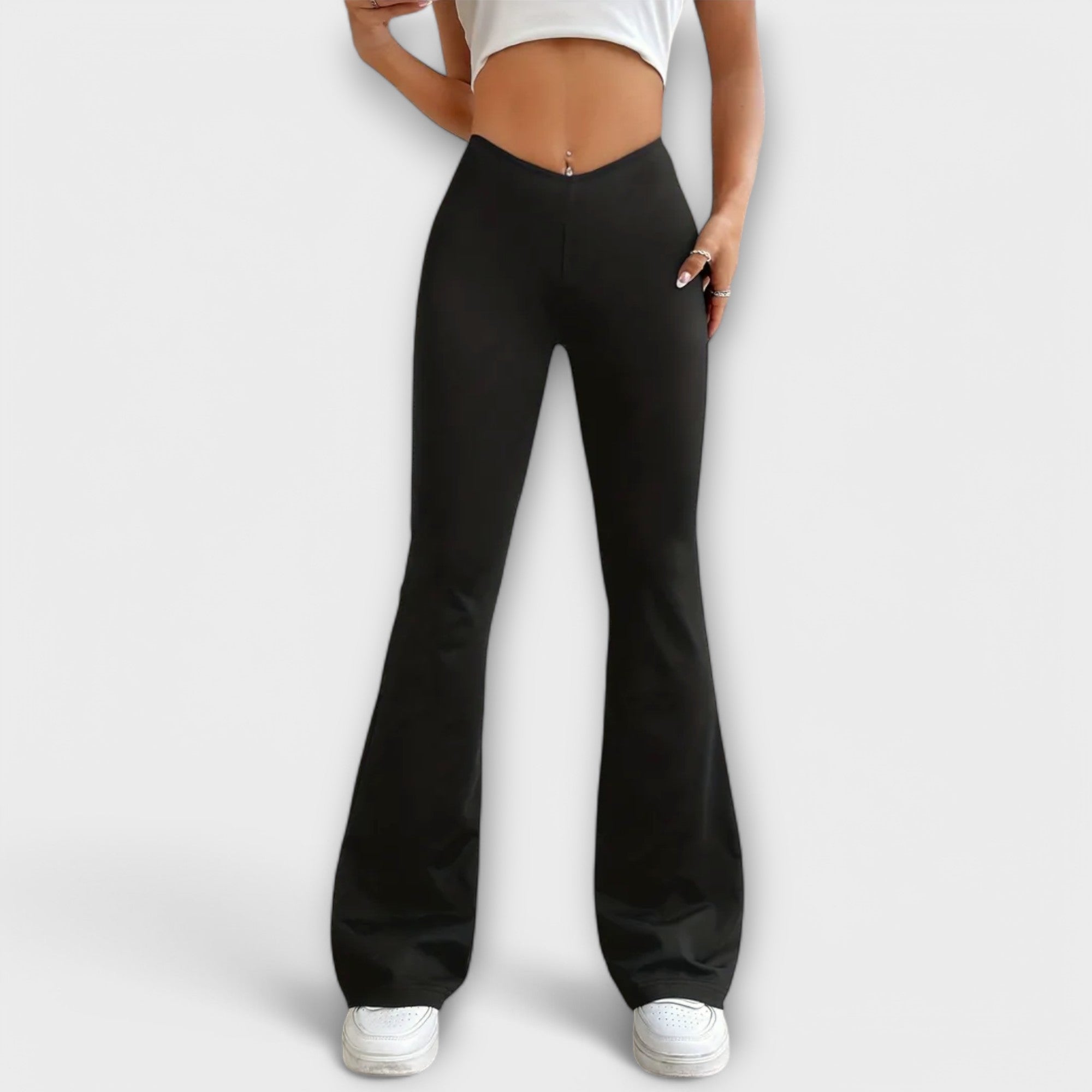 Chloe - loose trousers with flared legs — view 1