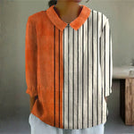 Chloe - Bold Contrast Stripe Blouse — view 1