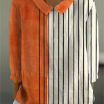 Chloe - Bold Contrast Stripe Blouse — view 2